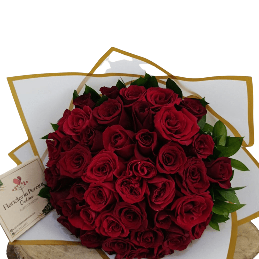 bouquet x 40 rosas rojas